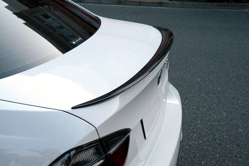 Bmw e90 performance style carbon trunk lip spoiler