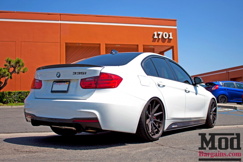 BMW F30 3-Series M-Sport Rear Bumper Installed 2 BMW F30 3-Series M-Sport Rear Bumper Installed 2
