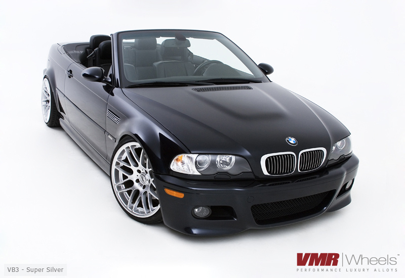 VMR Wheels VB3 CSL Replica 19" Silver on E46 M3 VMR Wheels VB3 CSL Replica 19" Silver on E46 M3