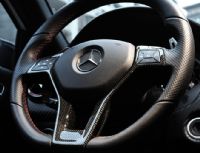 Carbon Fiber Steering Wheel Trim for Mercedes Benz