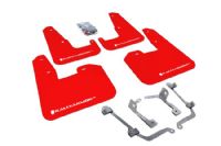 Rally Armor Red Mud Flaps for 2008-2014 Sti Hatchback and Wrx / Sti Sedan